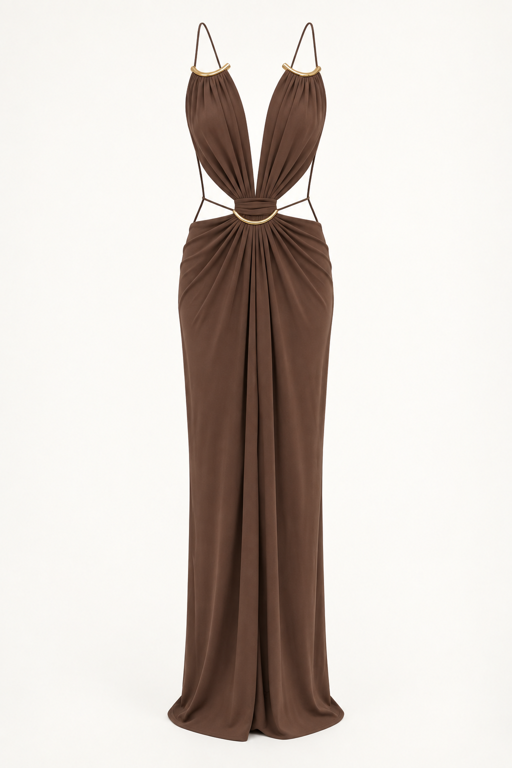 Womens Casual Hollowed-out Halterneck Dress
