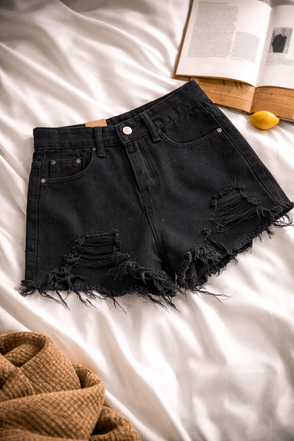 Urban Chic High-Waist Denim Shorts