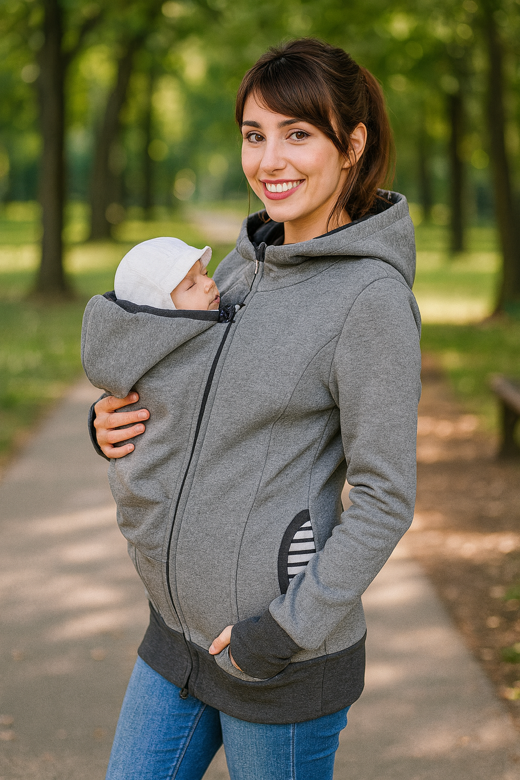 Babywearing Hoodie – Stay Warm & Connected with Your Little One