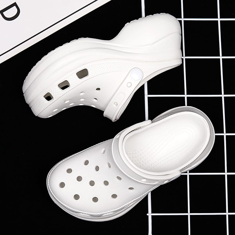 Mint Platform Clogs