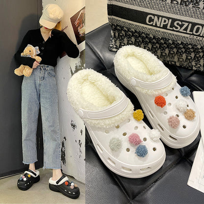 ❄️CozyFluff™ Winter Lined Rubber Clogs – Warmth Meets Cute Comfort!