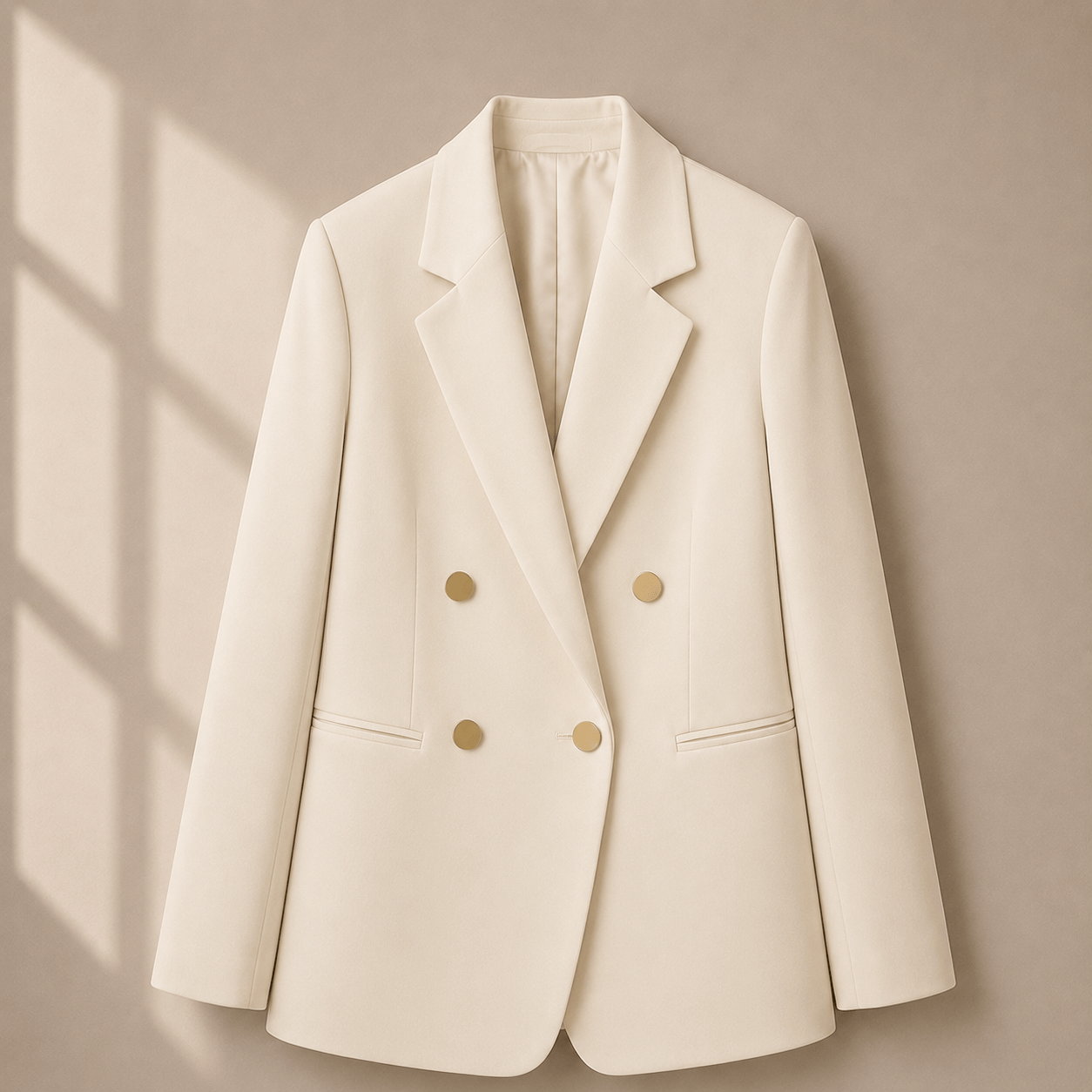 Socialite Chic Button-Detail Jacket