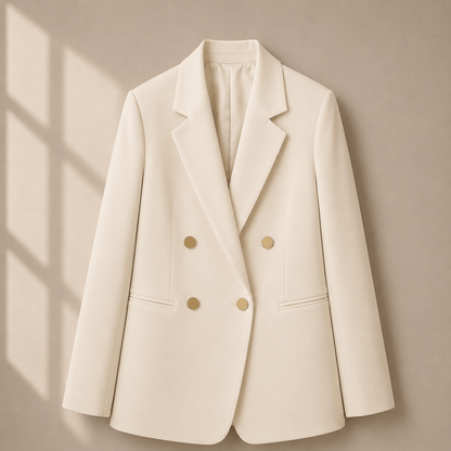 Socialite Chic Button-Detail Jacket