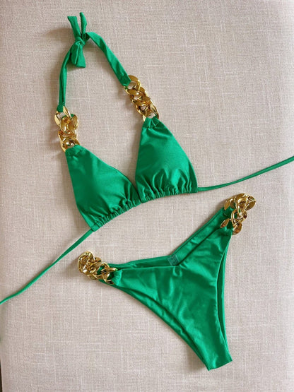 Luxe Ring Detail Bikini Set
