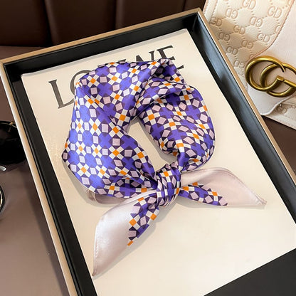 ✨ Genuine Silk Printed Square Scarf