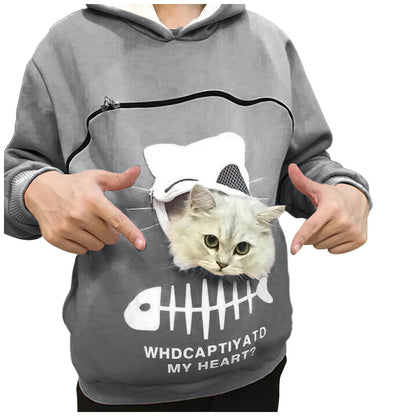 Cat Carrier Hoodie – Cozy Kangaroo Pouch for Your Furry Best Friend 🐱❤️