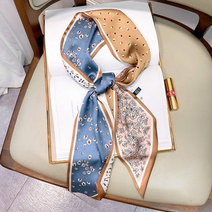 🐎 Elegant Geometric Twilly Scarf