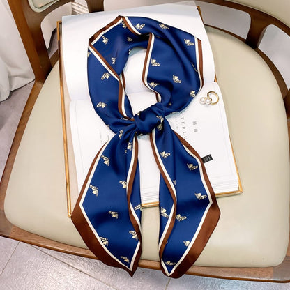 🐎 Elegant Geometric Twilly Scarf