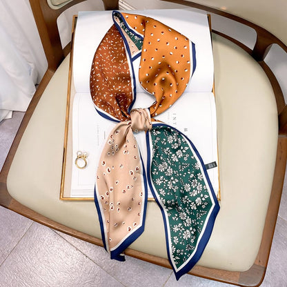 🐎 Elegant Geometric Twilly Scarf