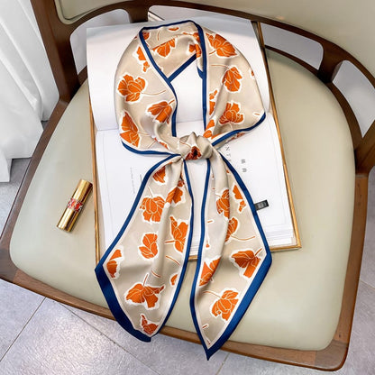 🐎 Elegant Geometric Twilly Scarf