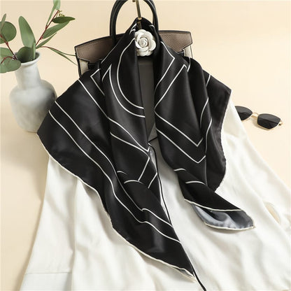 🕊️ Premium Twill Silk Feel Square Scarf