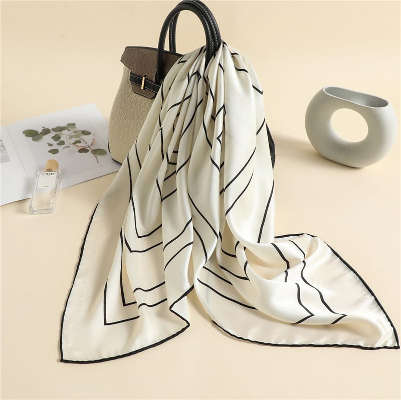 🕊️ Premium Twill Silk Feel Square Scarf