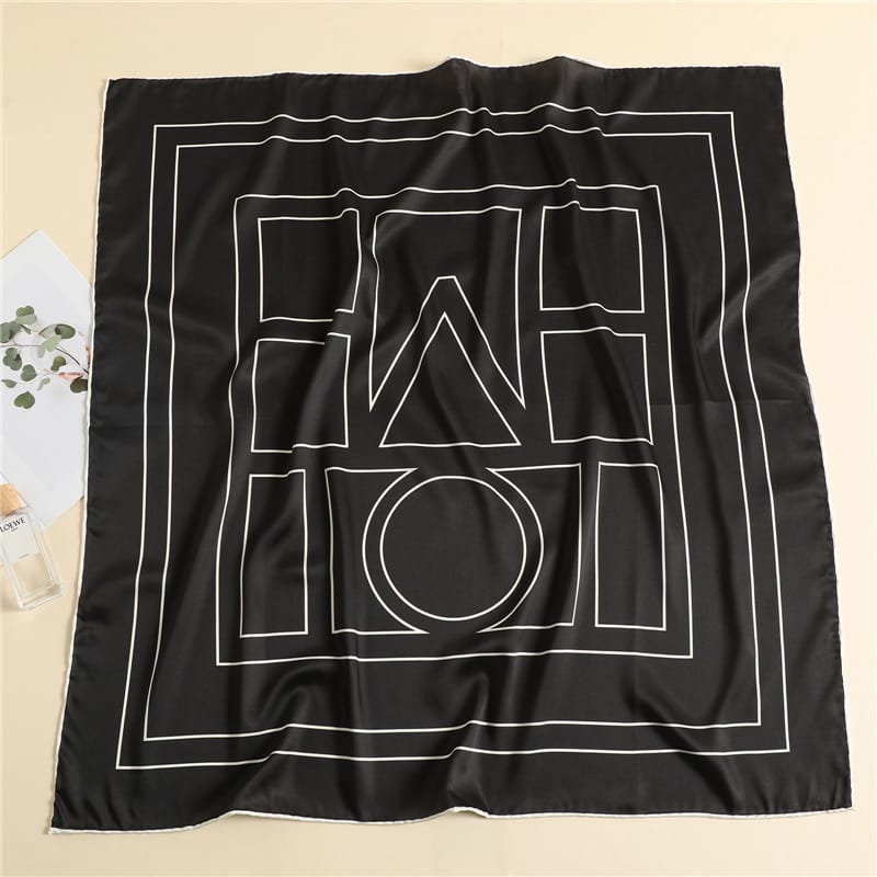 🕊️ Premium Twill Silk Feel Square Scarf