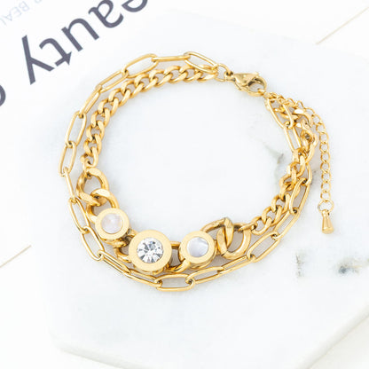 🦋 European Butterfly Charm Stainless Steel Bracelet