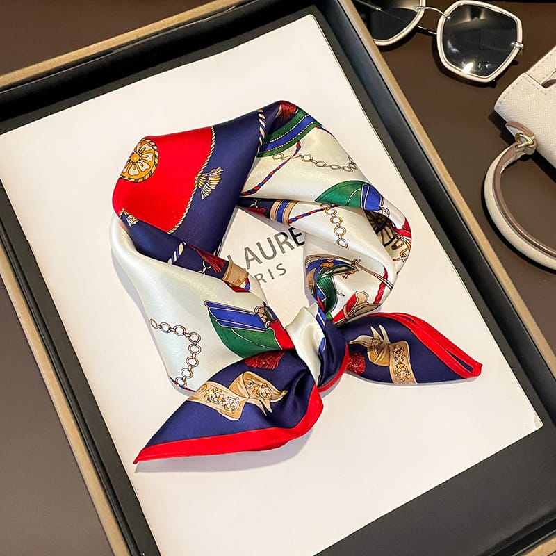 ✨ Genuine Silk Printed Square Scarf