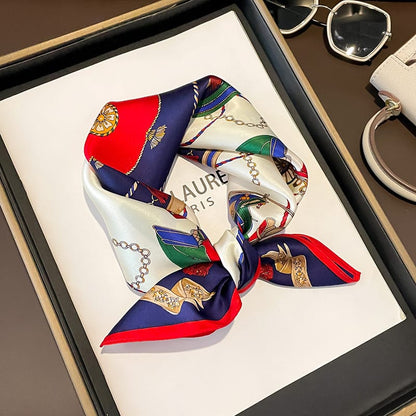 ✨ Genuine Silk Printed Square Scarf