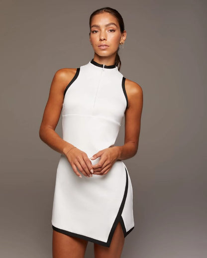 Women's Color Block Polyester Dress