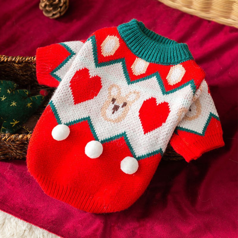 Christmas Dog Outfit – Festive Red & Green Set for Holiday Cheer 🎅🐾