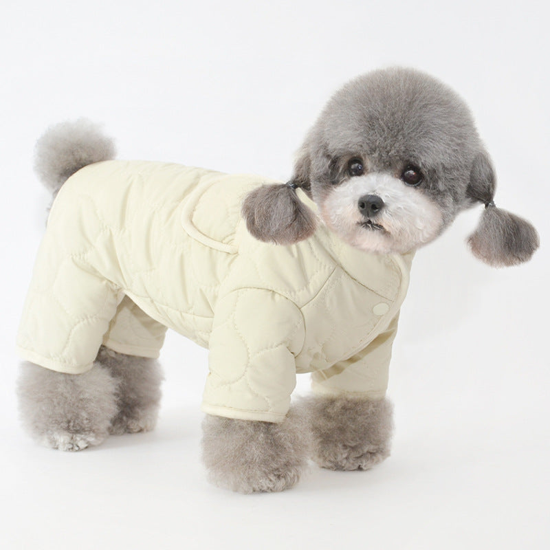 🐾PuffyPaws™ Quilted Winter Pet Jacket – Cozy Style for Your Furry Friend!