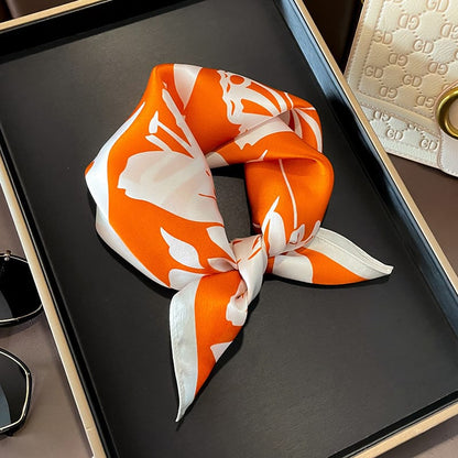 ✨ Genuine Silk Printed Square Scarf