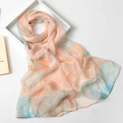 🌸 Luxury Printed Square Fashion Scarf