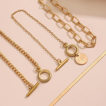 ✨ Geometric Layered Bracelet Set