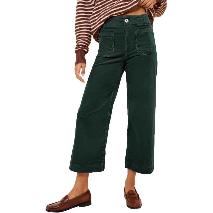 Essential Ease High-Waist Straight-Leg Trousers