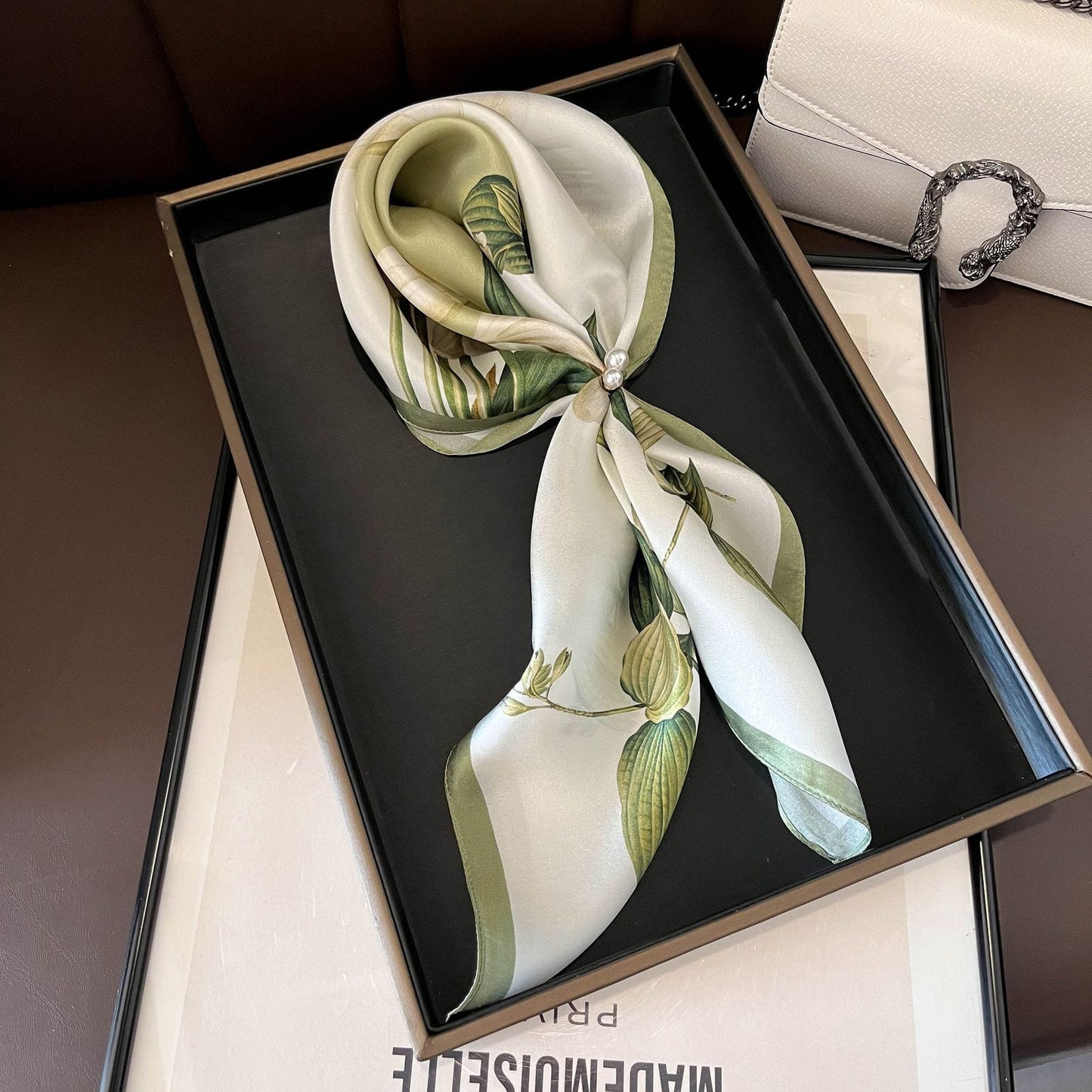✨ Genuine Silk Printed Square Scarf