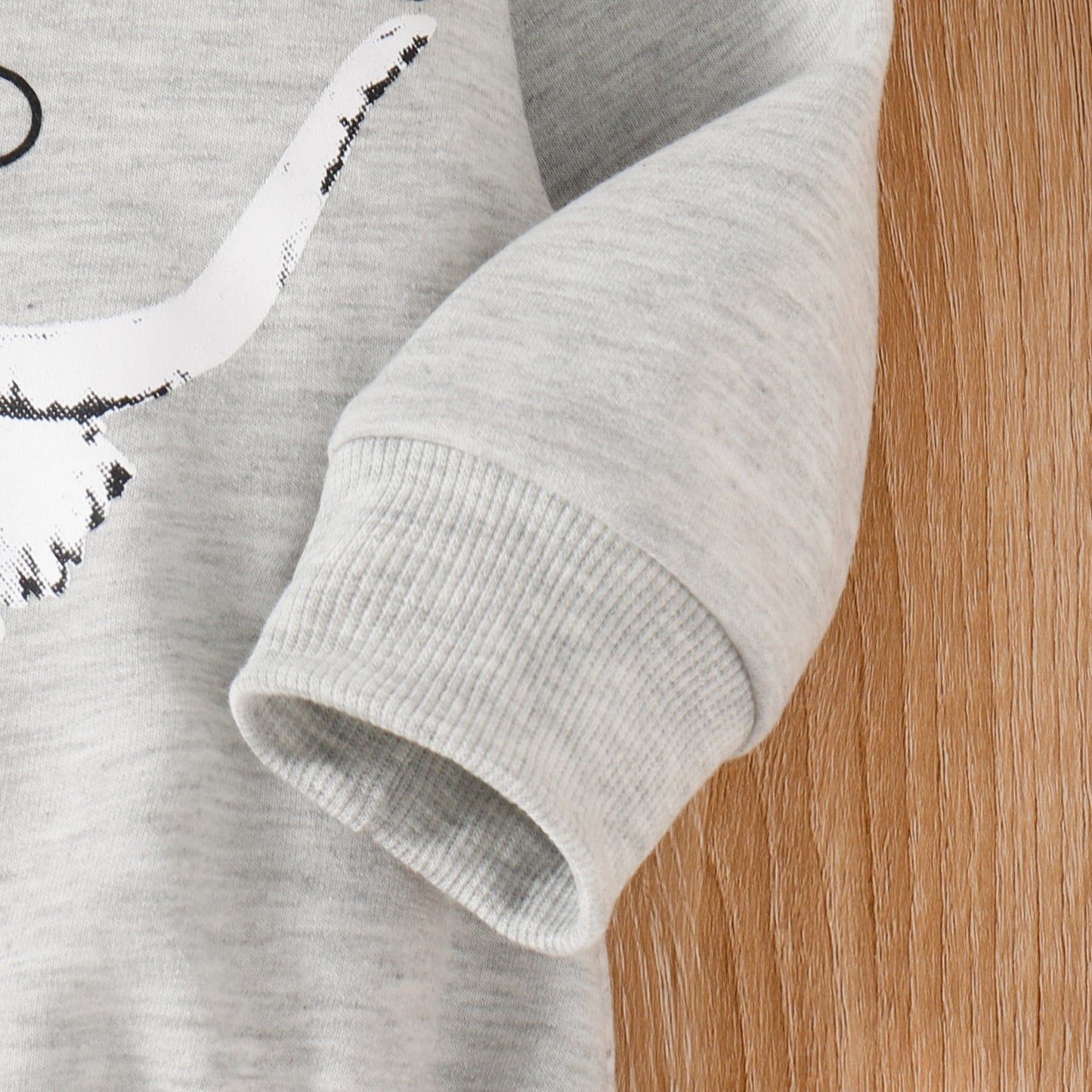 Long Sleeved Cartoon Letter Print Hoodie Top In Children Leisure Hoodie