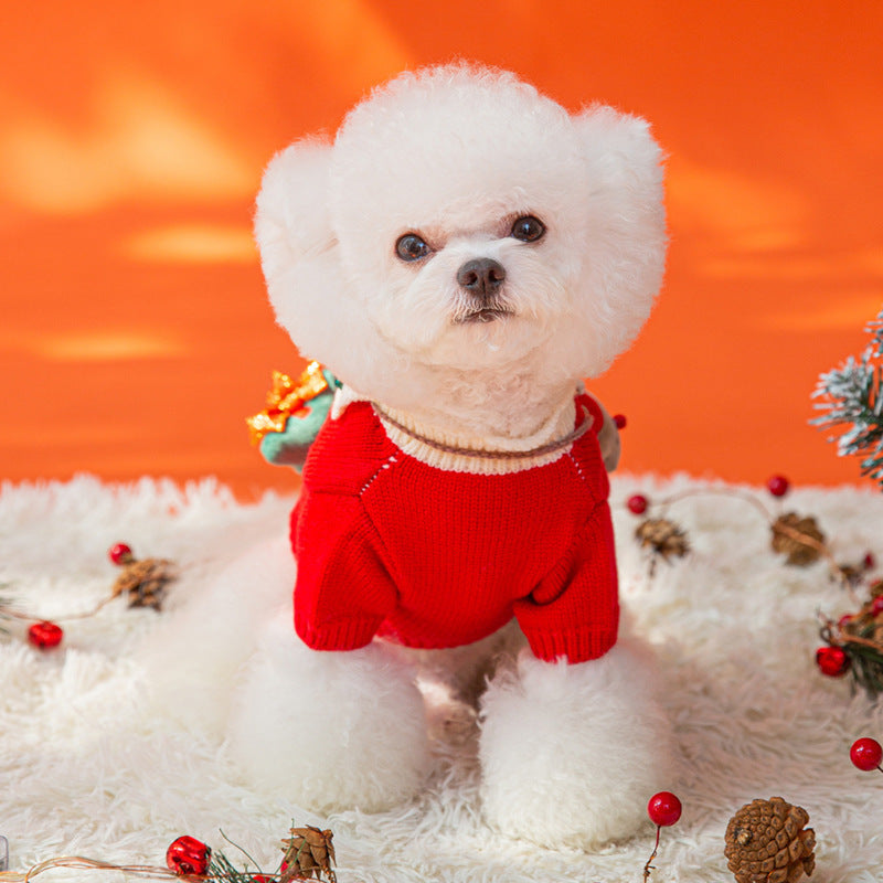 Christmas Dog Outfit – Festive Red & Green Set for Holiday Cheer 🎅🐾