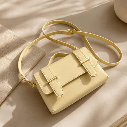 Chic Solid Color Crossbody Bag