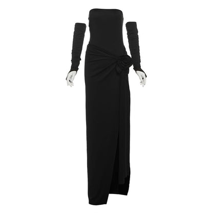 Women's Floral Backless Maxi Dress