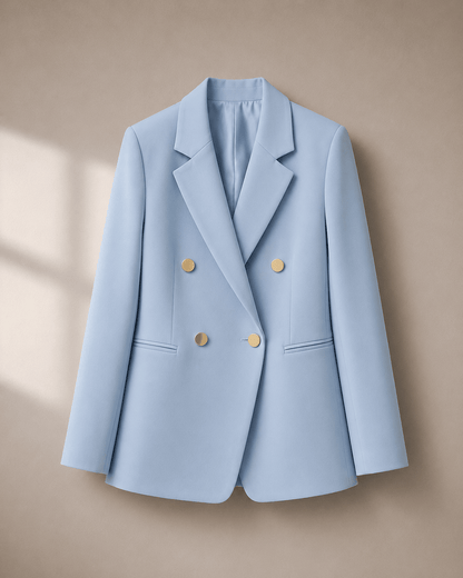 Socialite Chic Button-Detail Jacket