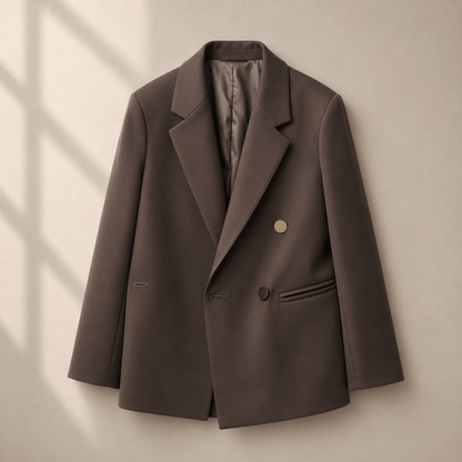 Socialite Chic Button-Detail Jacket
