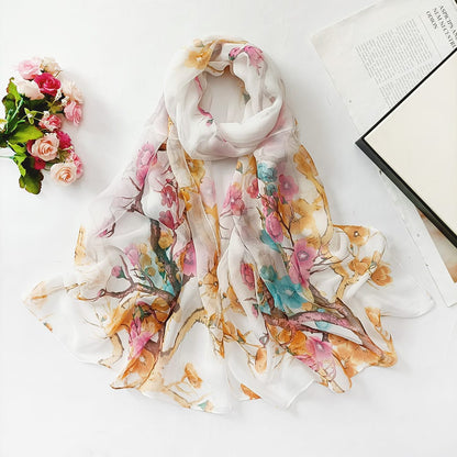 🌸 Luxury Printed Square Fashion Scarf