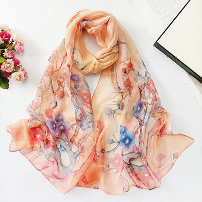 🌸 Luxury Printed Square Fashion Scarf