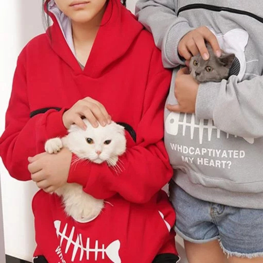 Cat Carrier Hoodie – Cozy Kangaroo Pouch for Your Furry Best Friend 🐱❤️