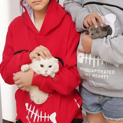 Cat Carrier Hoodie – Cozy Kangaroo Pouch for Your Furry Best Friend 🐱❤️