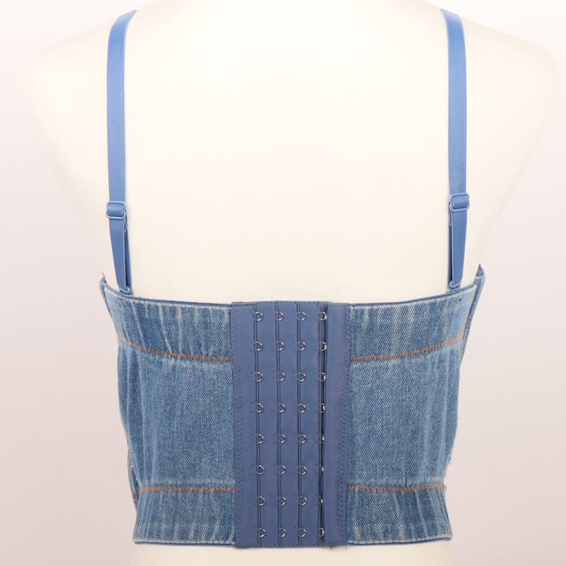 Denim Blue Floral Fantasy Camisole