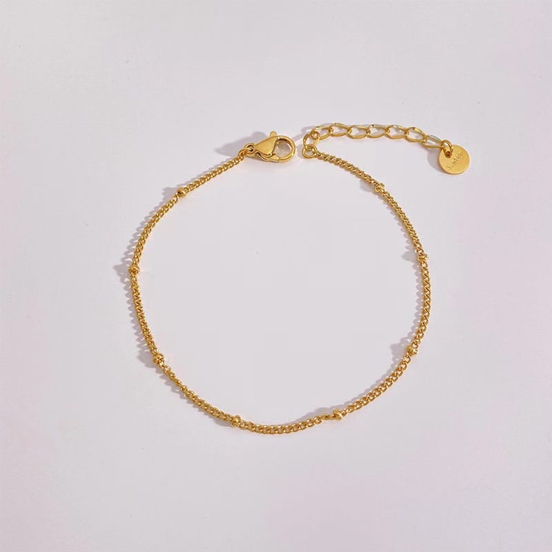 🔗 Titanium Steel Geometric Chain Bracelet