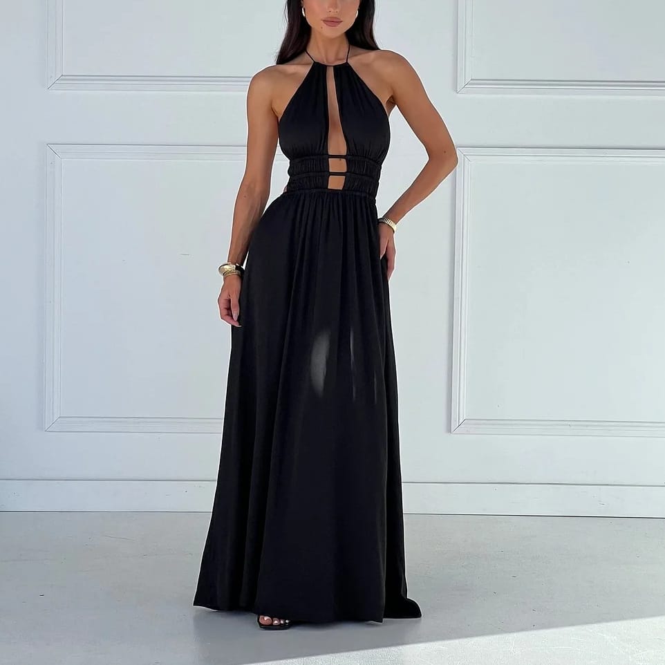 Women's Sleeveless One-Step Maxi Dress