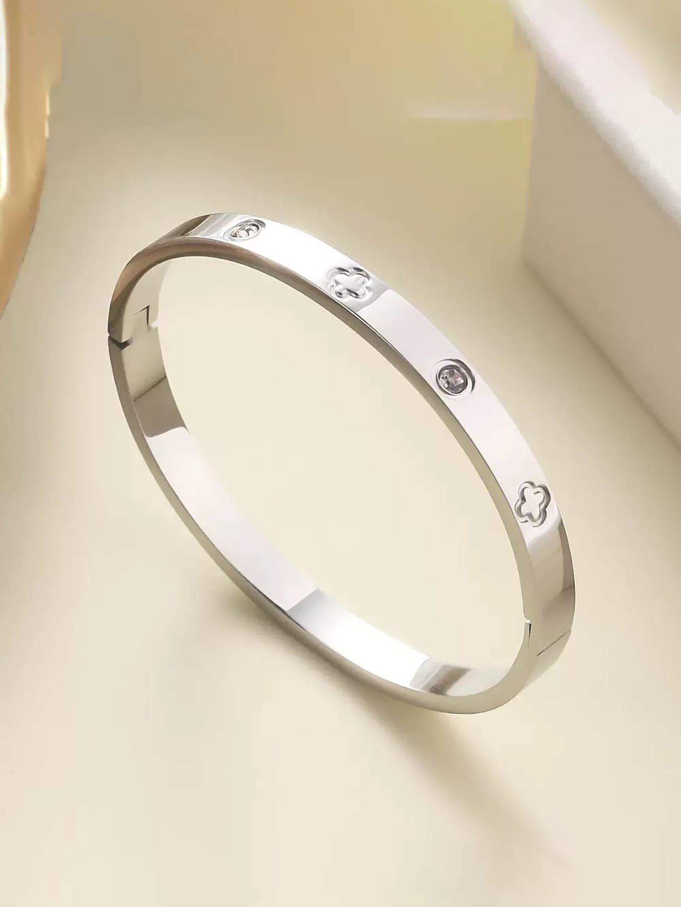 ✨ Light Luxury Stainless Steel Charm Bracelet Collection