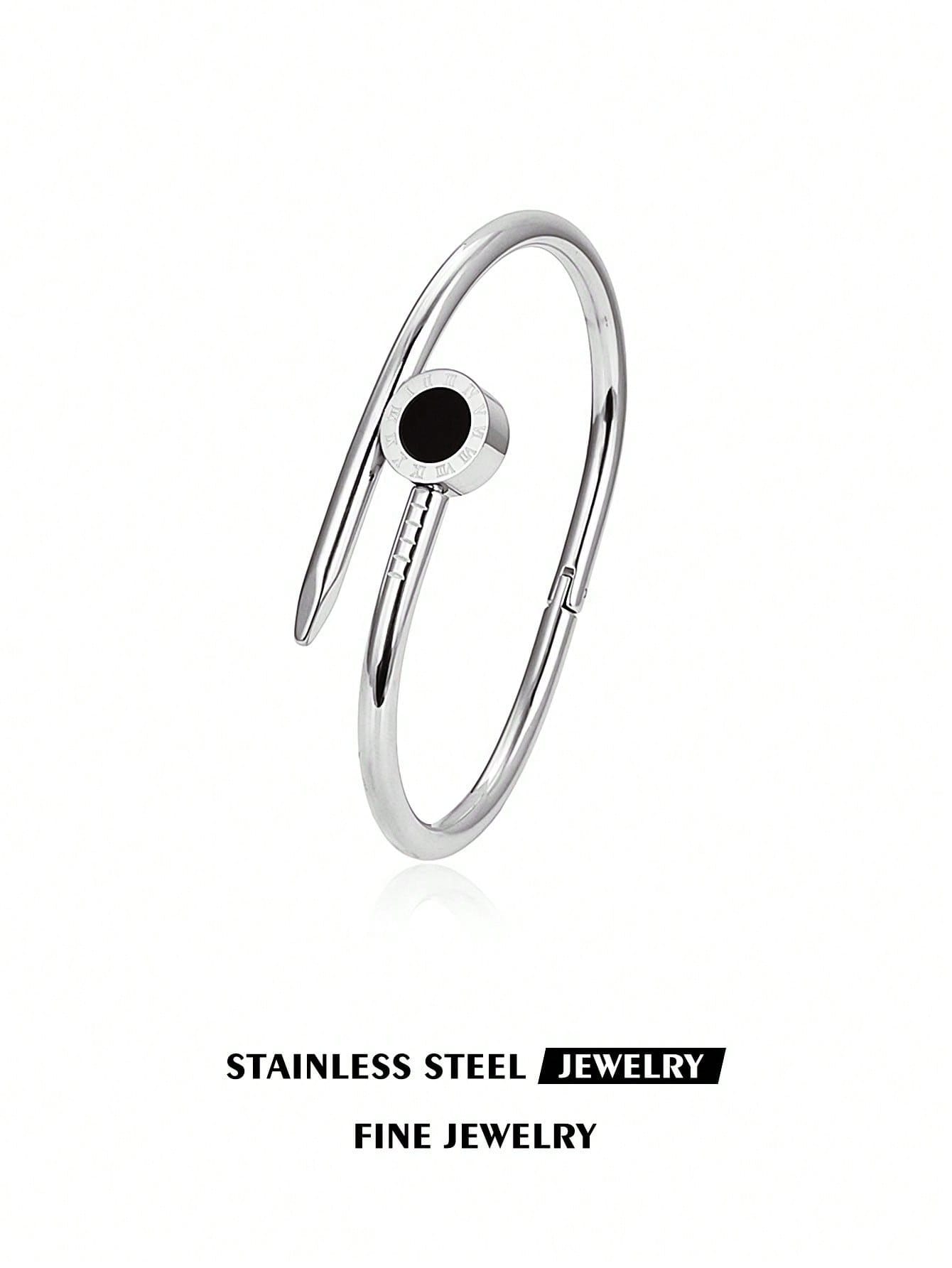 ✨ Light Luxury Stainless Steel Charm Bracelet Collection
