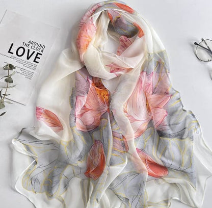 🌸 Luxury Printed Square Fashion Scarf