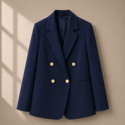 Socialite Chic Button-Detail Jacket