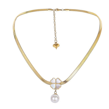 👑 Crystal Blossom Necklace Set for Women