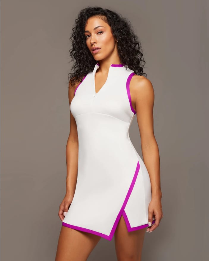 Women's Color Block Polyester Dress