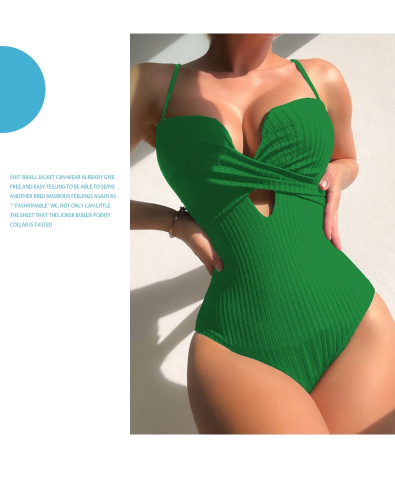 Elegant Ruched One-Piece Swimsuit