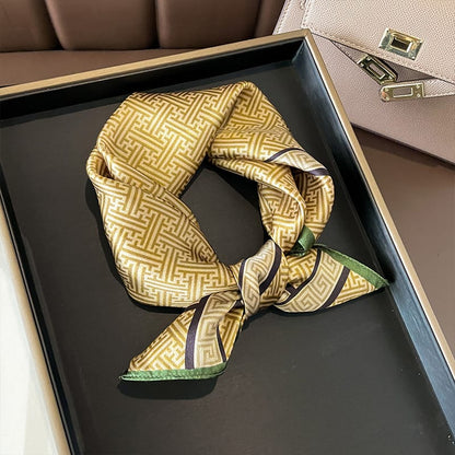 ✨ Genuine Silk Printed Square Scarf