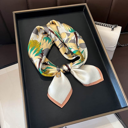 ✨ Genuine Silk Printed Square Scarf